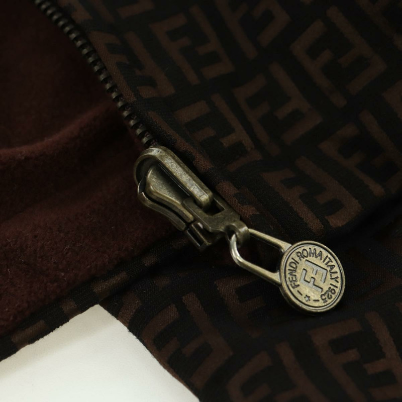 【日本直送】FENDI Zucchino 帆布雙面穿短外套 深棕色 正品 am11425V-13