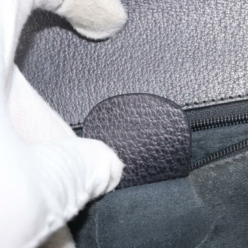 【日本直送】GUCCI 竹節手提包 皮革 灰色 金色 000 926 0633 正品 176376A-11