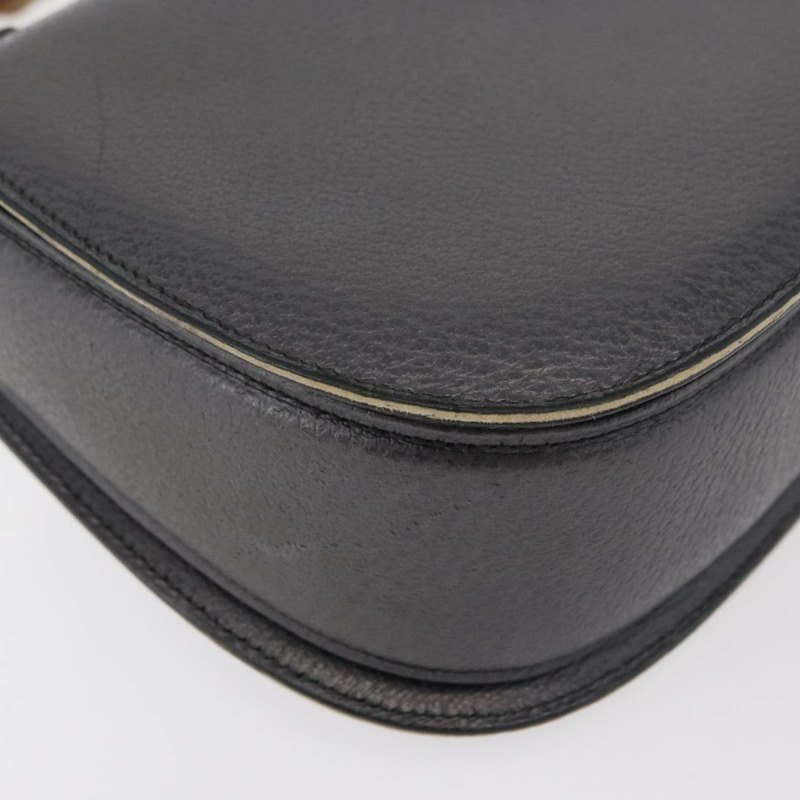【日本直送】GUCCI 竹節手提包 皮革 灰色 金色 000 926 0633 正品 176376A-14