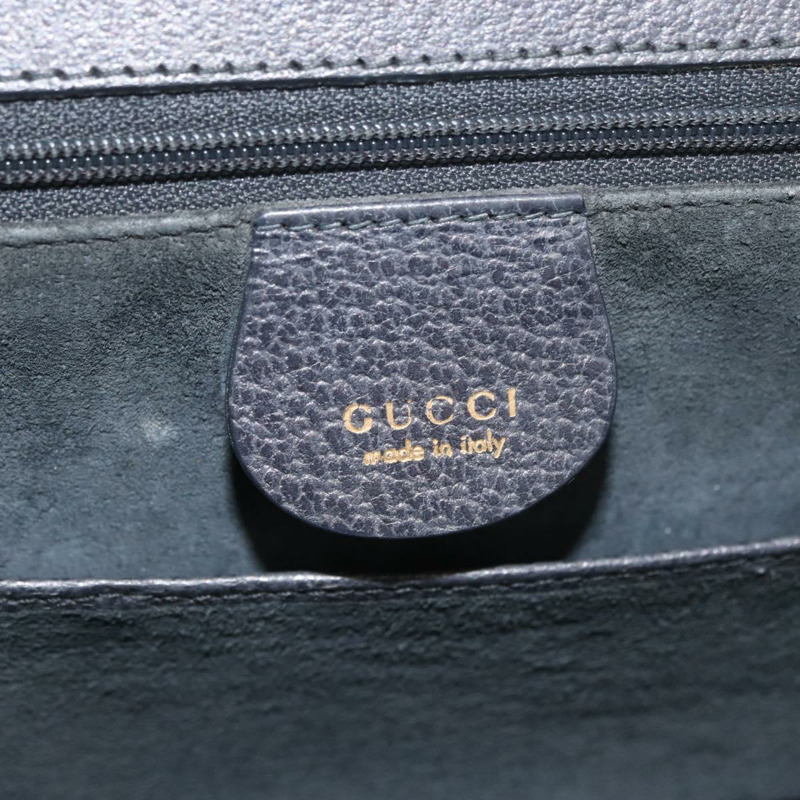 【日本直送】GUCCI 竹節手提包 皮革 灰色 金色 000 926 0633 正品 176376A-17