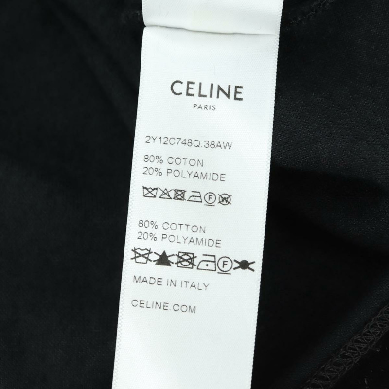 【日本直送】CELINE 黑色絲絨短版連帽衫 正品 176793M-9