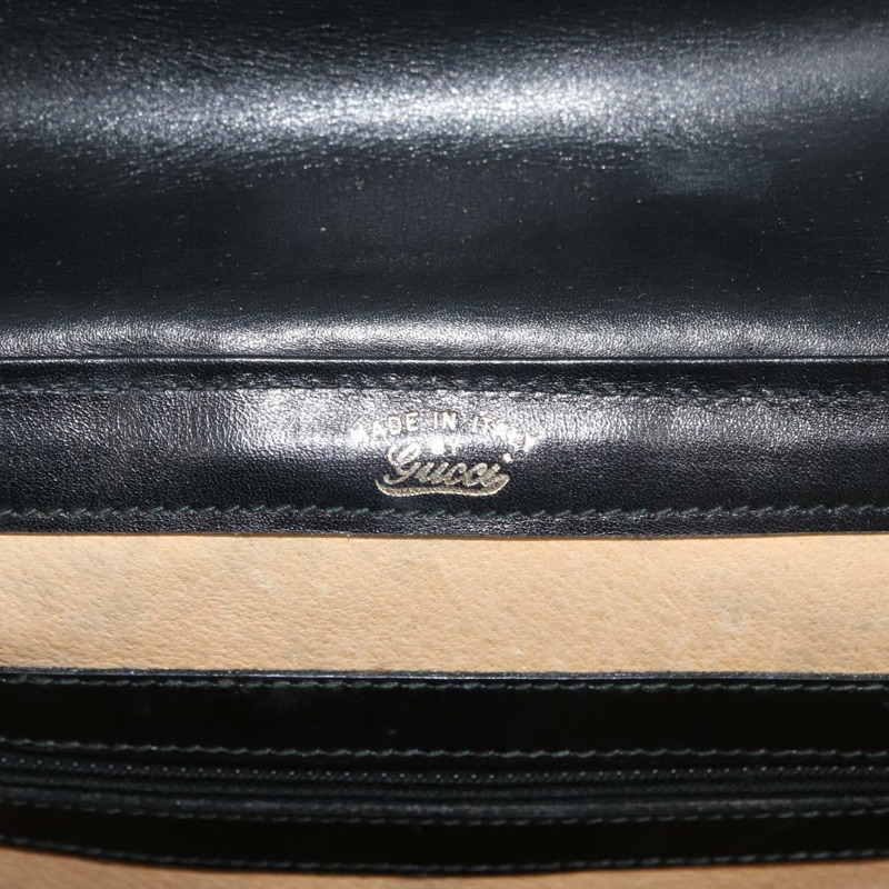 【日本直送】GUCCI Web Sherry Line Jackie 單肩包，黑色金色紅色皮革，正品編號 176825A-10