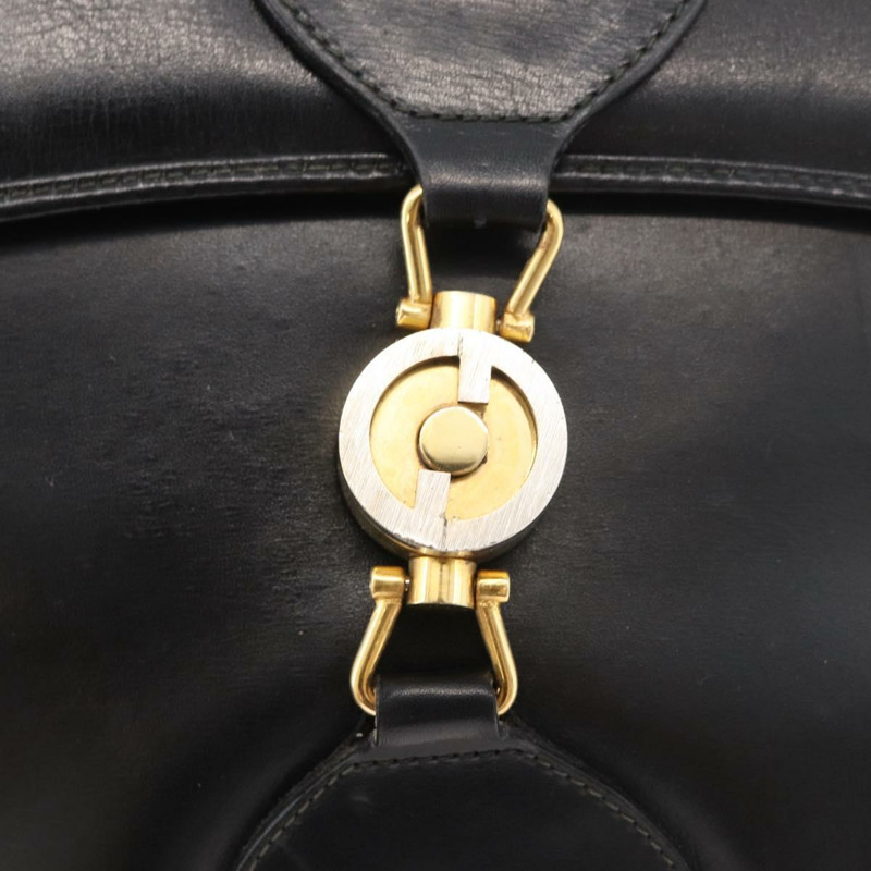 【日本直送】GUCCI Web Sherry Line Jackie 單肩包，黑色金色紅色皮革，正品編號 176825A-16