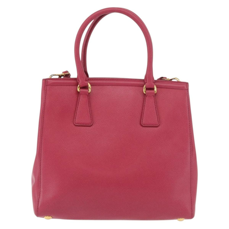 【日本直送】PRADA 手提包 Safiano 皮革 2way 粉金配色 Auth 176321A-1