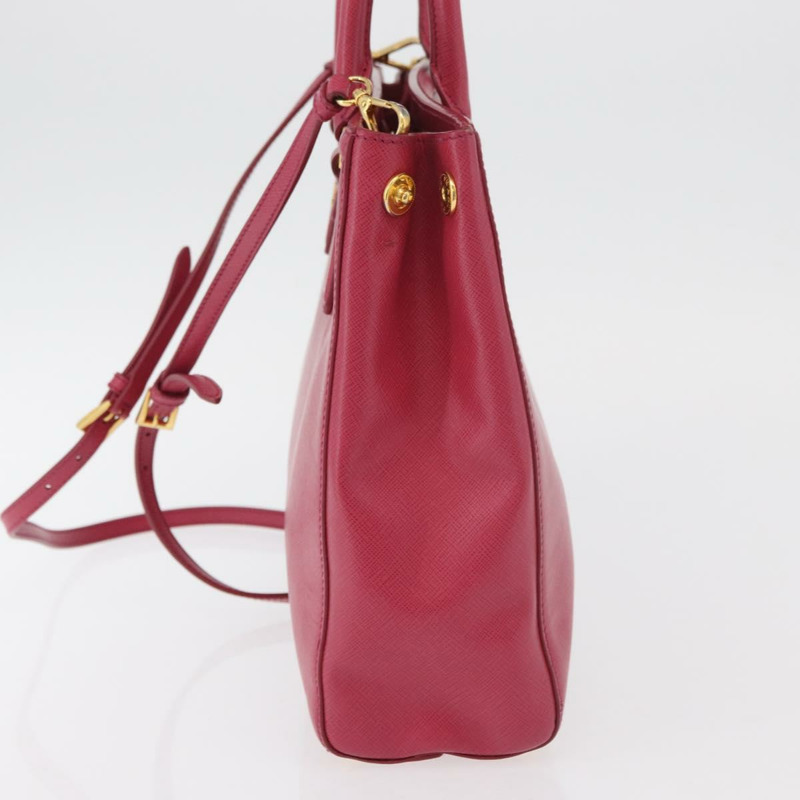 【日本直送】PRADA 手提包 Safiano 皮革 2way 粉金配色 Auth 176321A-2