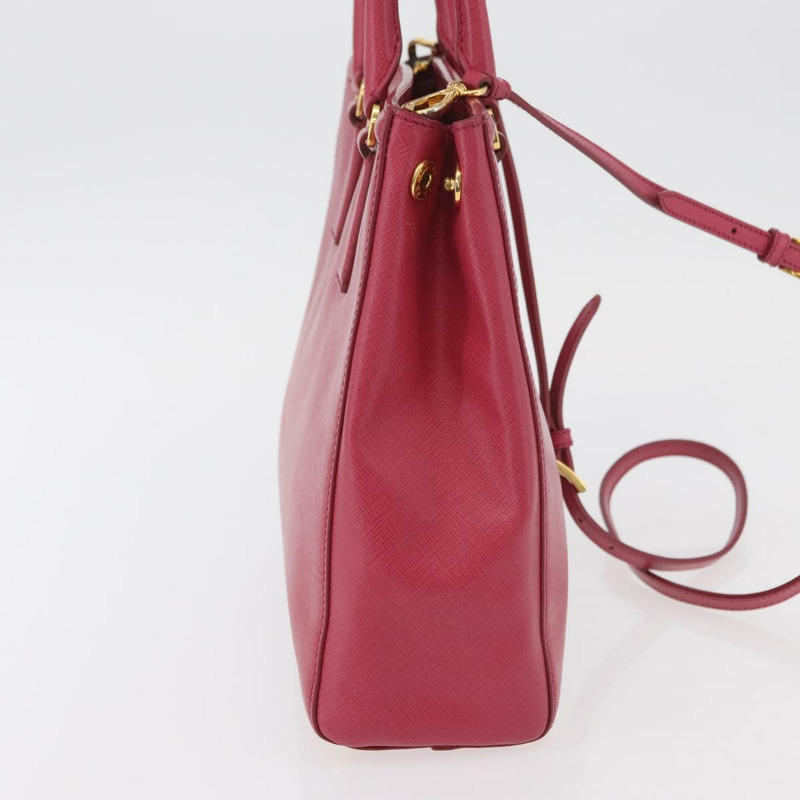 【日本直送】PRADA 手提包 Safiano 皮革 2way 粉金配色 Auth 176321A-3