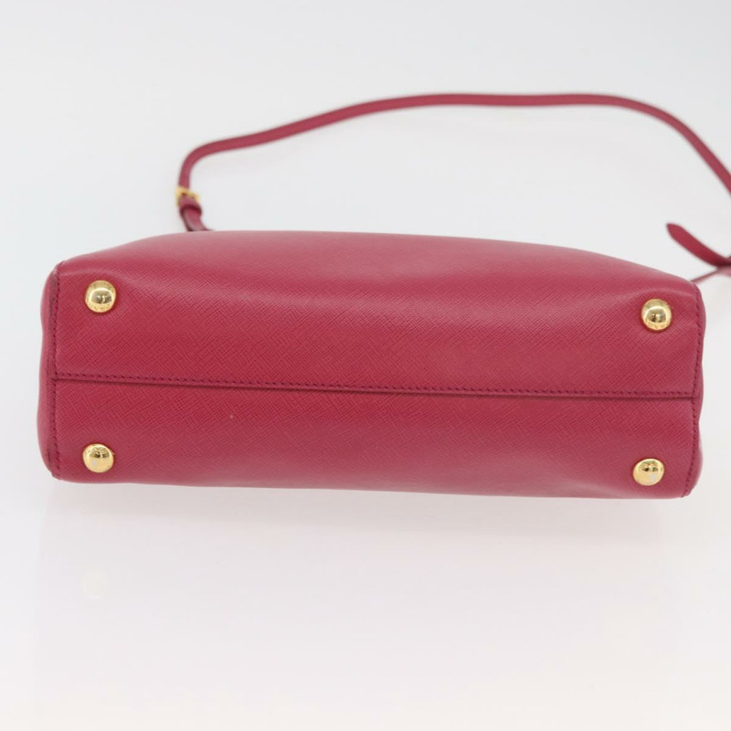 【日本直送】PRADA 手提包 Safiano 皮革 2way 粉金配色 Auth 176321A-4