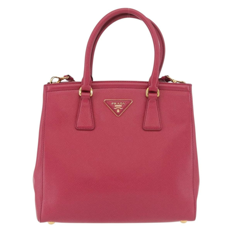 【日本直送】PRADA 手提包 Safiano 皮革 2way 粉金配色 Auth 176321A-12