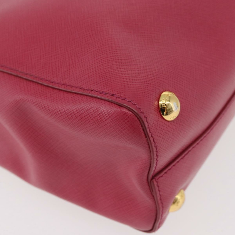 【日本直送】PRADA 手提包 Safiano 皮革 2way 粉金配色 Auth 176321A-16