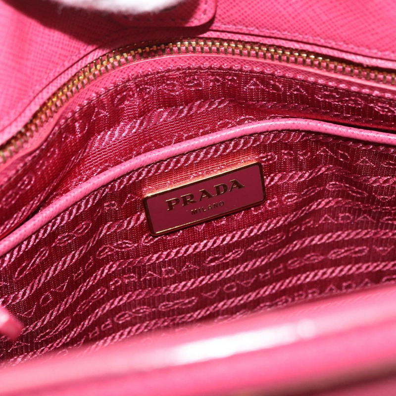 【日本直送】PRADA 手提包 Safiano 皮革 2way 粉金配色 Auth 176321A-19
