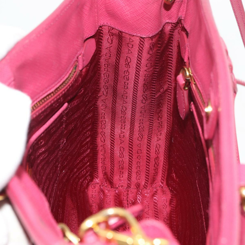 【日本直送】PRADA 手提包 Safiano 皮革 2way 粉金配色 Auth 176321A-20