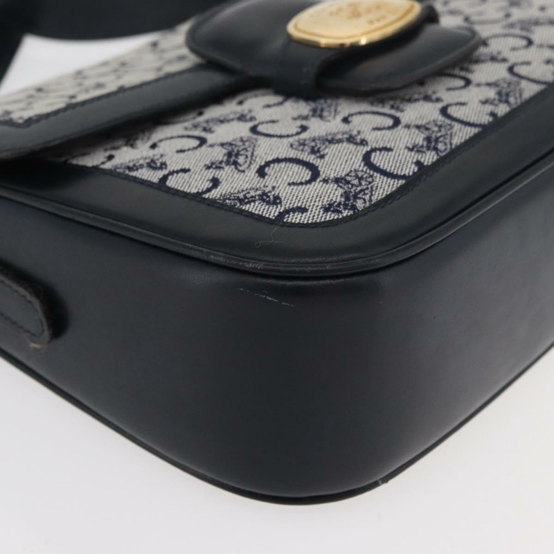 【日本直送】CELINE C Sulky 肩背包 帆布 海軍藍 金色 正品 176184A-8