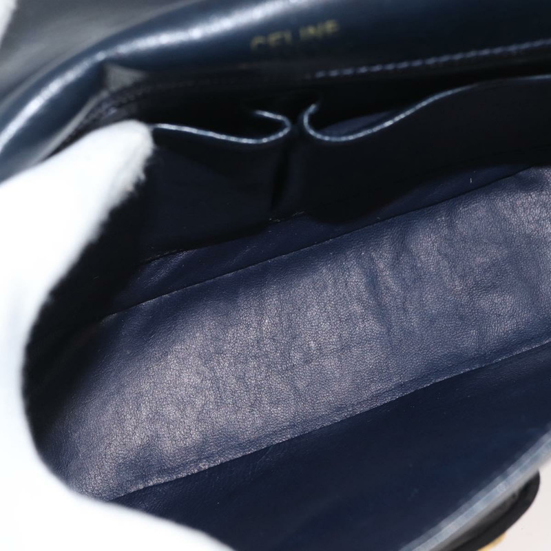 【日本直送】CELINE C Sulky 肩背包 帆布 海軍藍 金色 正品 176184A-10