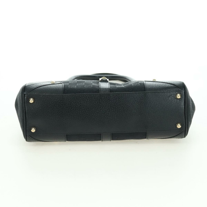 【日本直送】GUCCI GG帆布Jackie肩背包 黑色 金色 124407 正品 175128V-4