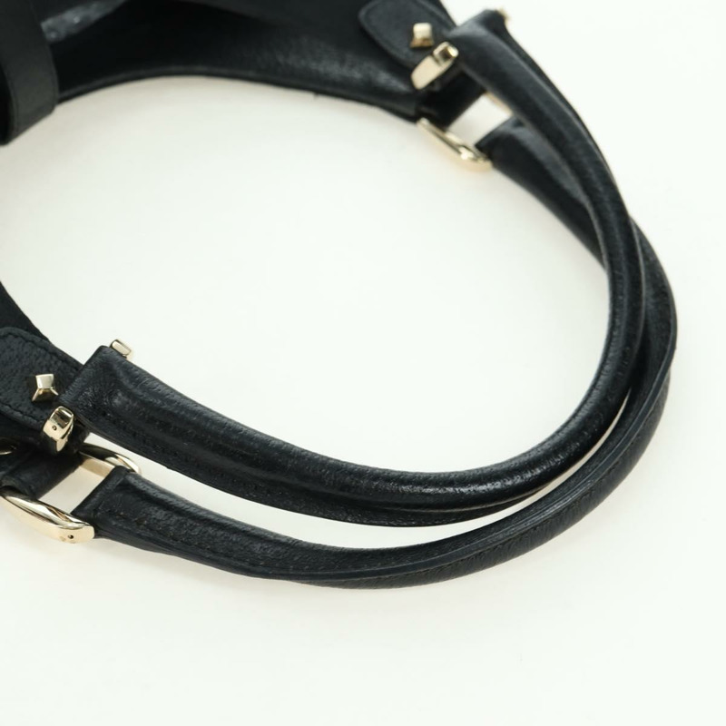 【日本直送】GUCCI GG帆布Jackie肩背包 黑色 金色 124407 正品 175128V-6