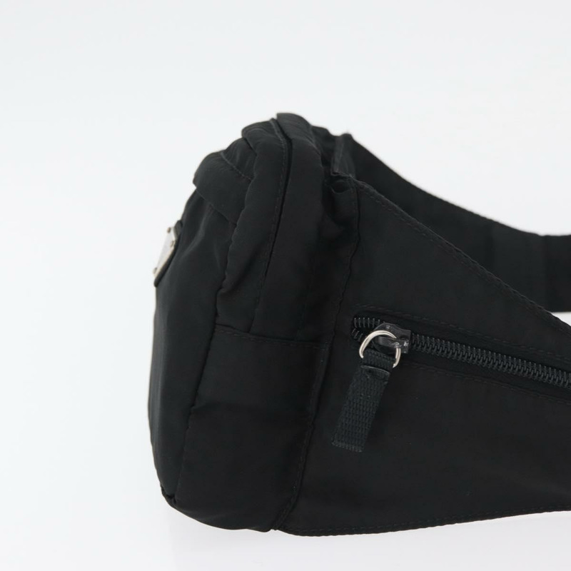 【日本直送】PRADA 尼龍斜背包 黑色 銀色 正品 176176A-2