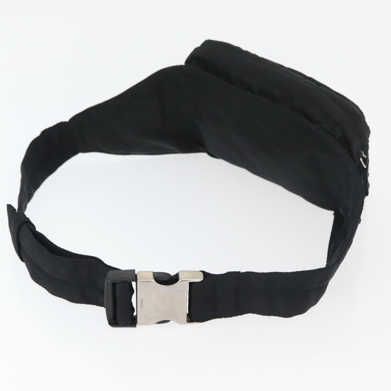 【日本直送】PRADA 尼龍斜背包 黑色 銀色 正品 176176A-6
