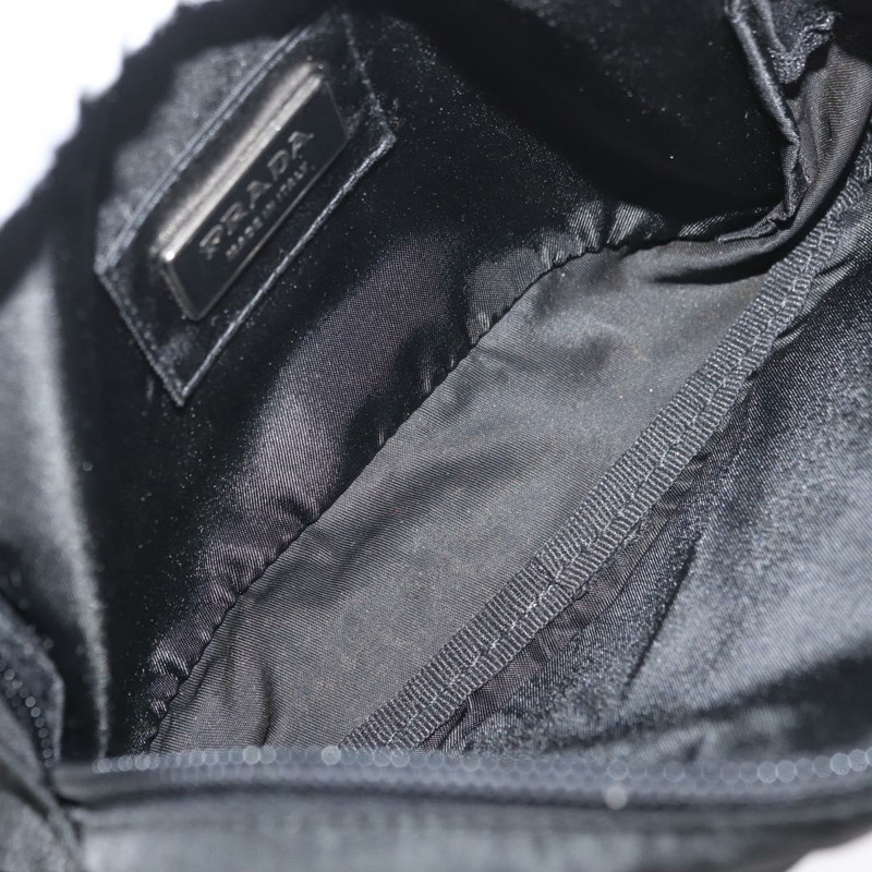 【日本直送】PRADA 尼龍斜背包 黑色 銀色 正品 176176A-10