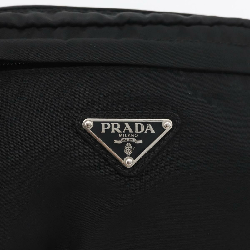 【日本直送】PRADA 尼龍斜背包 黑色 銀色 正品 176176A-16