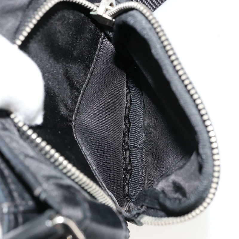 【日本直送】PRADA 單肩包 尼龍皮革 黑色 銀色 正品 175925A-27