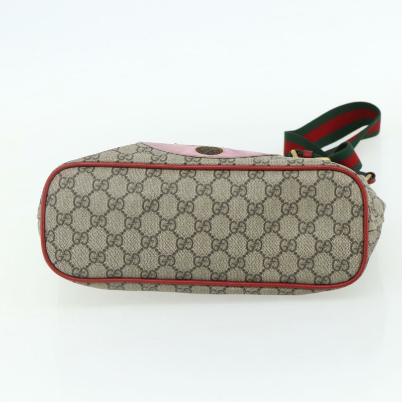 【日本直送】GUCCI GG Supreme 神秘貓手提包 PVC 兩用 米色 金色 473887 正品 175893A-4