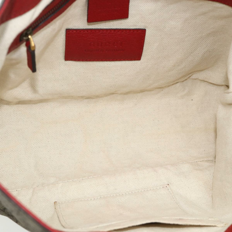 【日本直送】GUCCI GG Supreme 神秘貓手提包 PVC 兩用 米色 金色 473887 正品 175893A-9