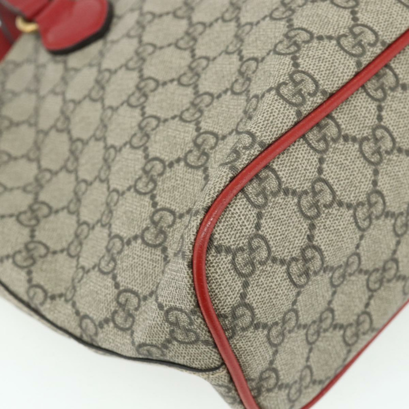 【日本直送】GUCCI GG Supreme 神秘貓手提包 PVC 兩用 米色 金色 473887 正品 175893A-17