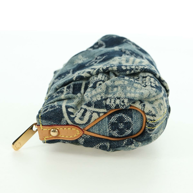 【日本直送】路易威登 Monogram Denim Trousse Leie 手拿包 藍色 M95335 LV Auth 175930SAV-2