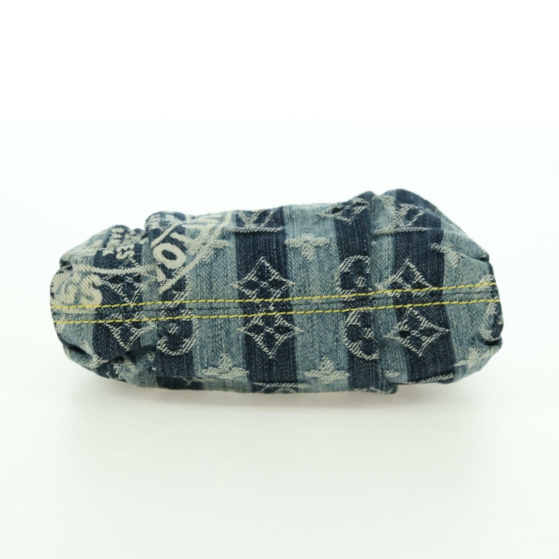 【日本直送】路易威登 Monogram Denim Trousse Leie 手拿包 藍色 M95335 LV Auth 175930SAV-5