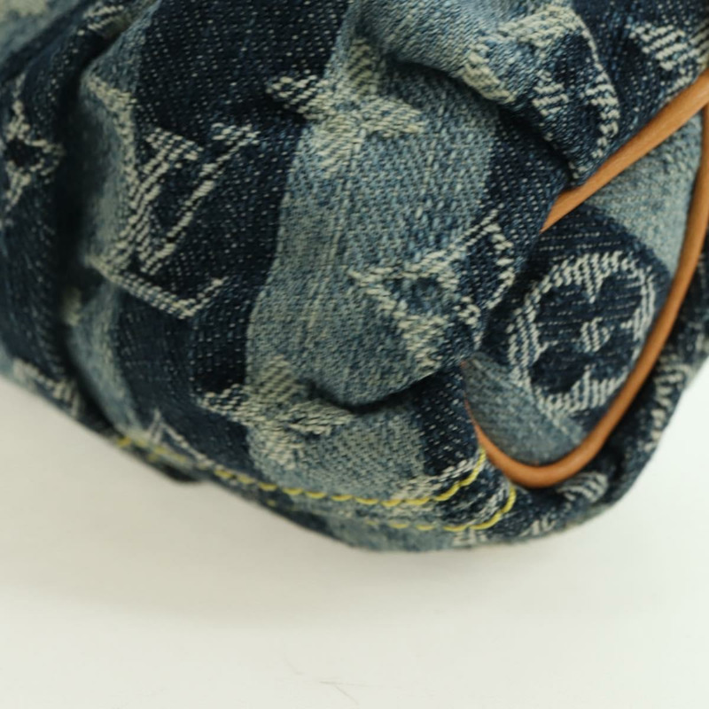 【日本直送】路易威登 Monogram Denim Trousse Leie 手拿包 藍色 M95335 LV Auth 175930SAV-13