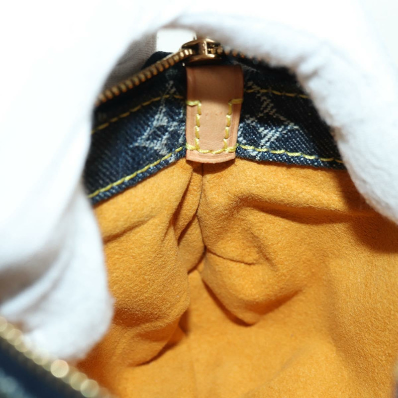 【日本直送】路易威登 Monogram Denim Trousse Leie 手拿包 藍色 M95335 LV Auth 175930SAV-18