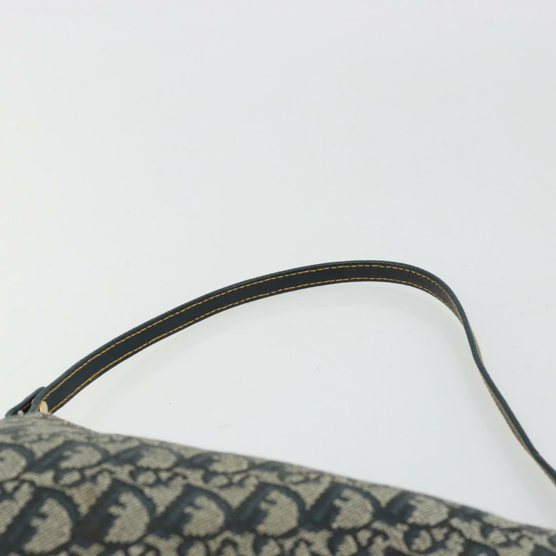 【日本直送】Christian Dior Trotter帆布馬鞍包 海軍藍 金色 正品 175907A-7