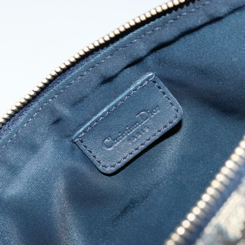 【日本直送】Christian Dior Trotter帆布馬鞍包 海軍藍 金色 正品 175907A-16