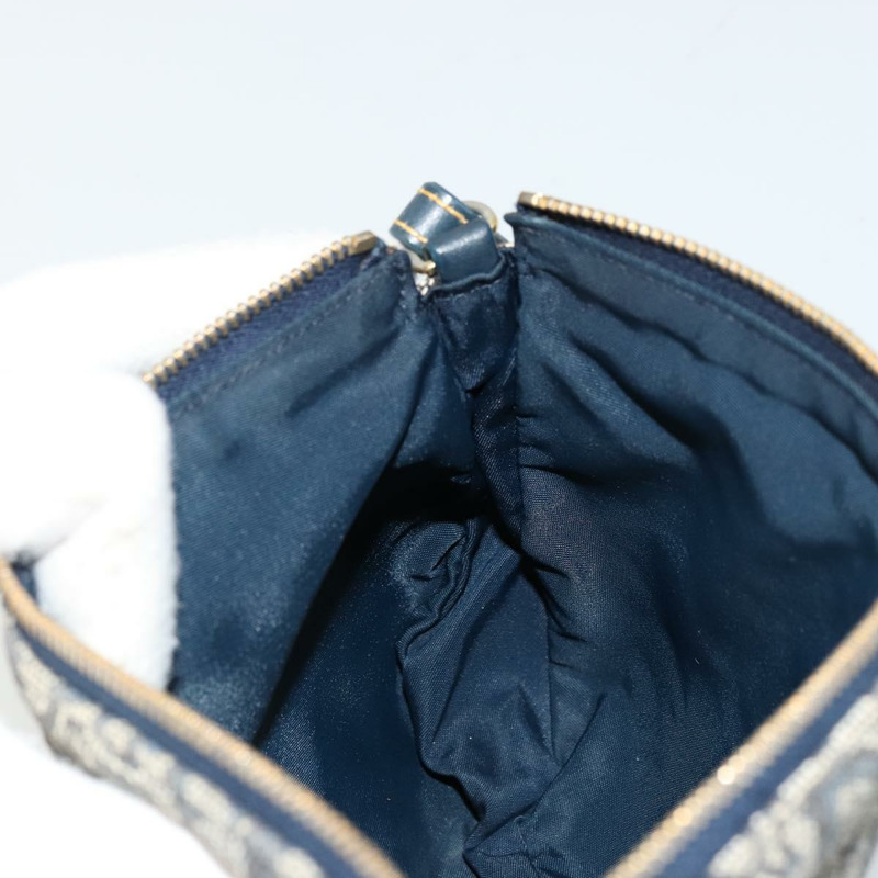 【日本直送】Christian Dior Trotter帆布馬鞍包 海軍藍 金色 正品 175907A-18