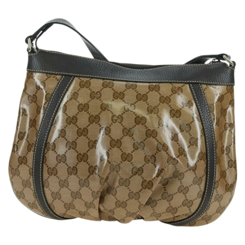 【日本直送】GUCCI GG Crystal Abbey 包 塗層帆布 奧特萊斯 米棕色 296019 正品 am11474V-1
