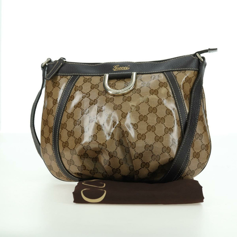 【日本直送】GUCCI GG Crystal Abbey 包 塗層帆布 奧特萊斯 米棕色 296019 正品 am11474V-11