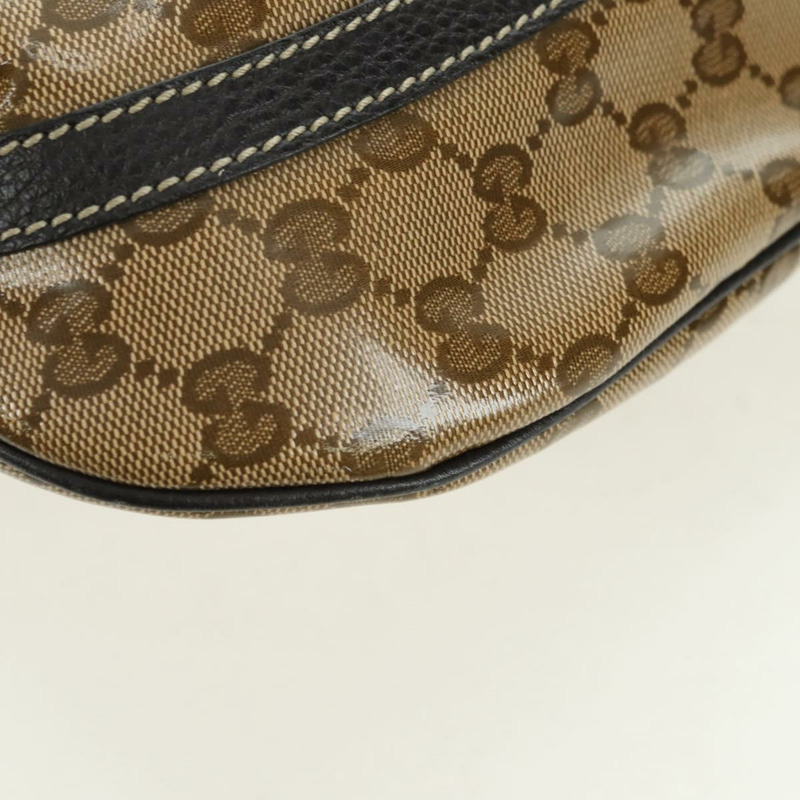 【日本直送】GUCCI GG Crystal Abbey 包 塗層帆布 奧特萊斯 米棕色 296019 正品 am11474V-17