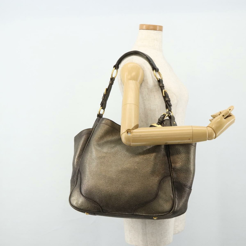 【日本直送】PRADA 金色皮革肩背包 正品 175839A-25