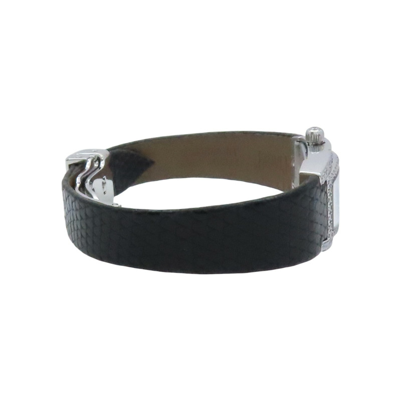 黑色錶盤 皮帶 18K白金 鑽框 Limelight 腕錶【Piaget 伯爵】 GOA27082-5