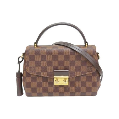 棕色 棋盤格帆布 Croisette 肩背包 N53000【LOUIS VUITTON LV 路易威登】 N53000