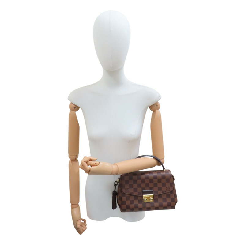 棕色 棋盤格帆布 Croisette 肩背包 N53000【LOUIS VUITTON LV 路易威登】 N53000-6