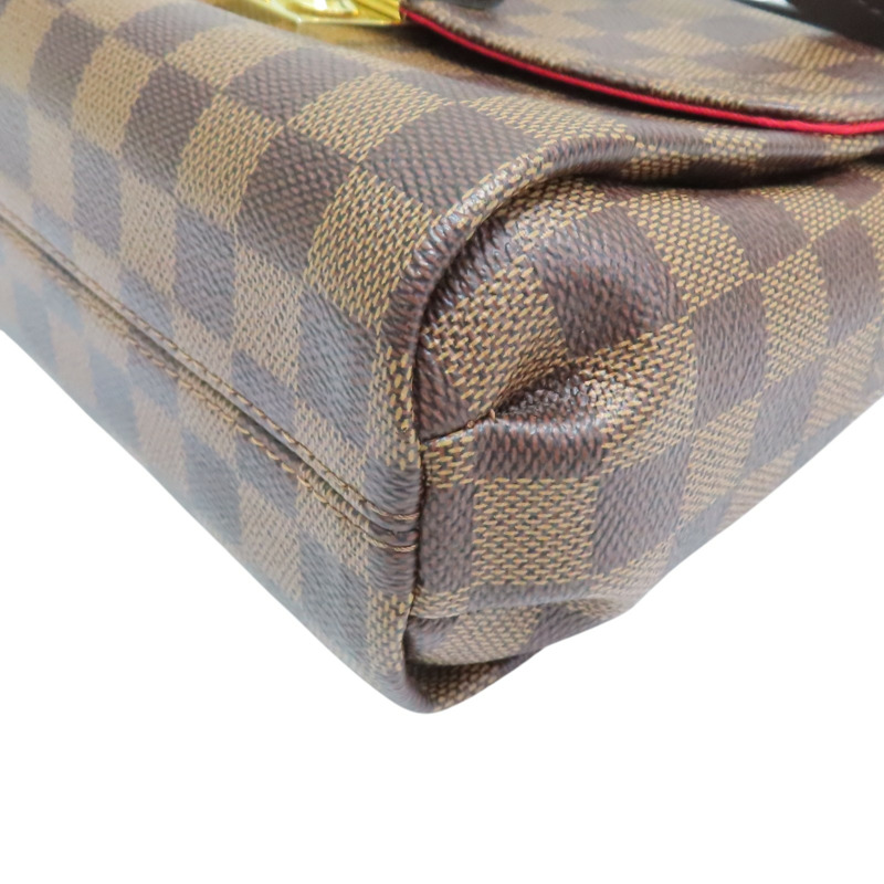棕色 棋盤格帆布 Croisette 肩背包 N53000【LOUIS VUITTON LV 路易威登】 N53000-9