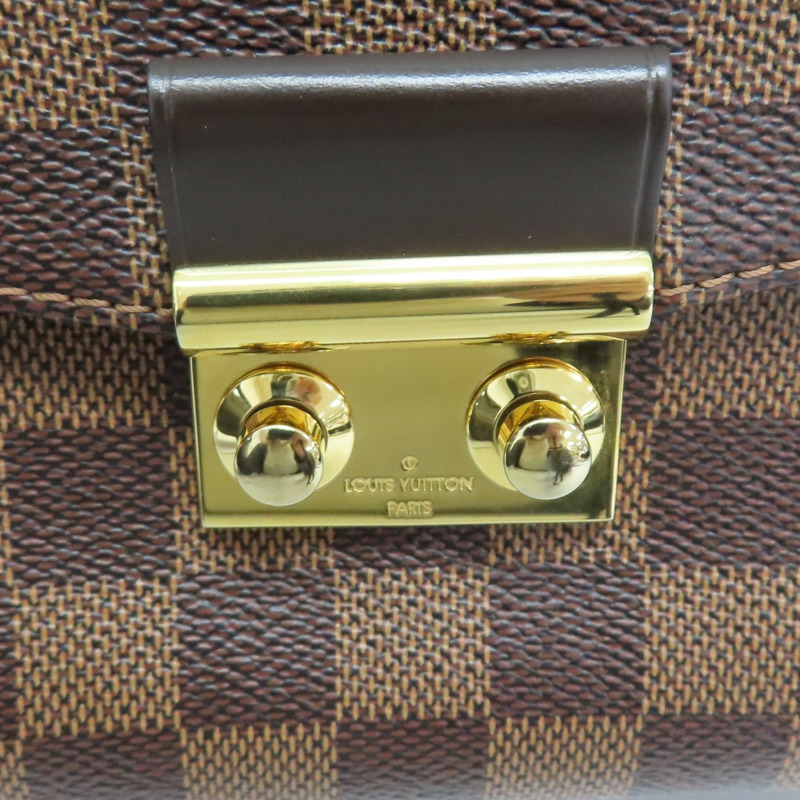 棕色 棋盤格帆布 Croisette 肩背包 N53000【LOUIS VUITTON LV 路易威登】 N53000-10