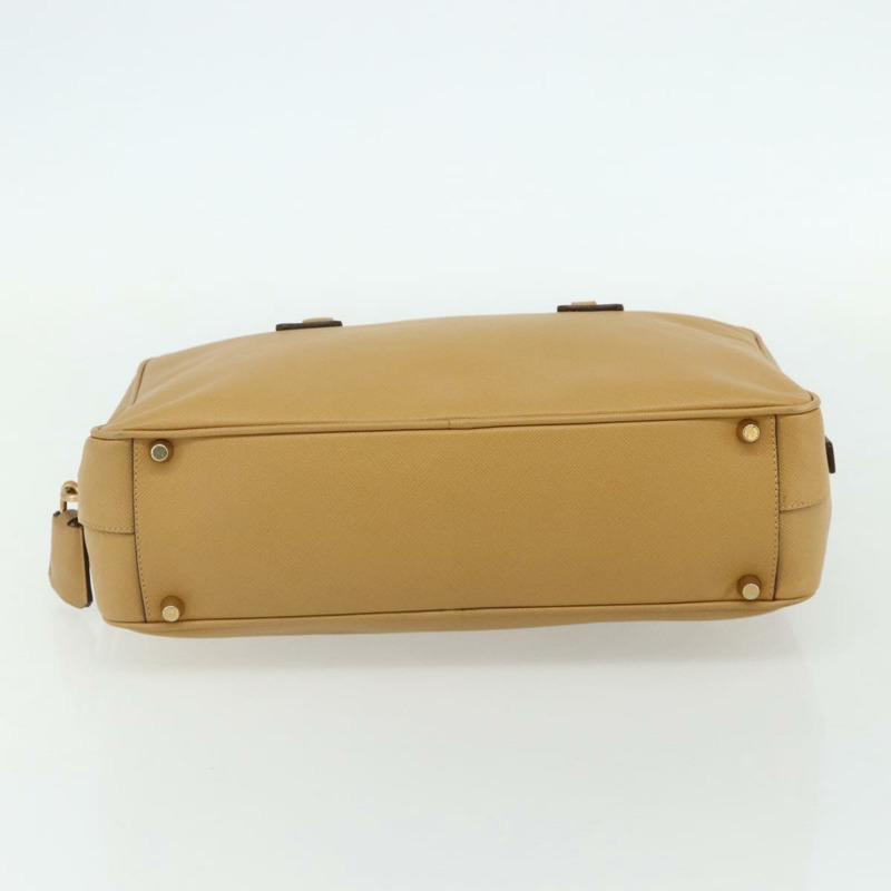 【日本直送】PRADA 手提包 Safiano 皮革 米色 金色 正品 176972A-4