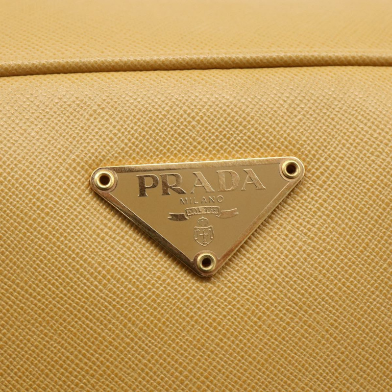 【日本直送】PRADA 手提包 Safiano 皮革 米色 金色 正品 176972A-20