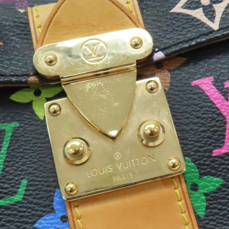 黑彩 原花帆布 村上隆 Speedy 30 手提包【LOUIS VUITTON LV 路易威登】 M92642-6