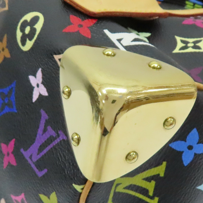 黑彩 原花帆布 村上隆 Speedy 30 手提包【LOUIS VUITTON LV 路易威登】 M92642-9