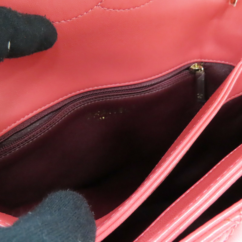 粉色 菱格紋 羊皮 Trendy CC 兩用包 金扣【CHANEL 香奈兒】 A92236-4