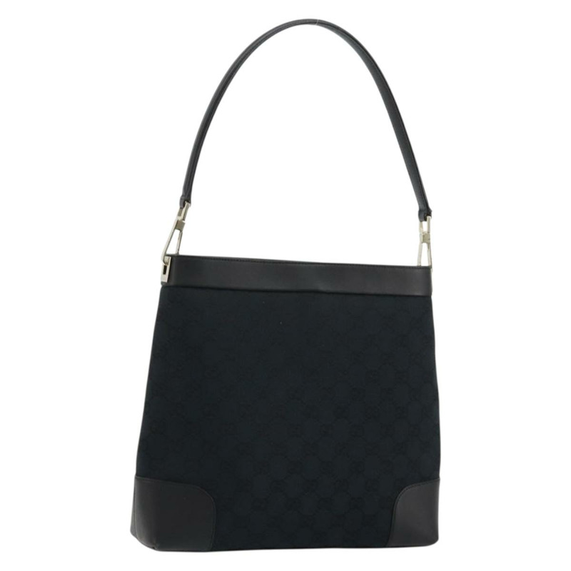 【日本直送】GUCCI GG帆布肩背包 黑色 金色 001 4231 正品 ep14295A-0