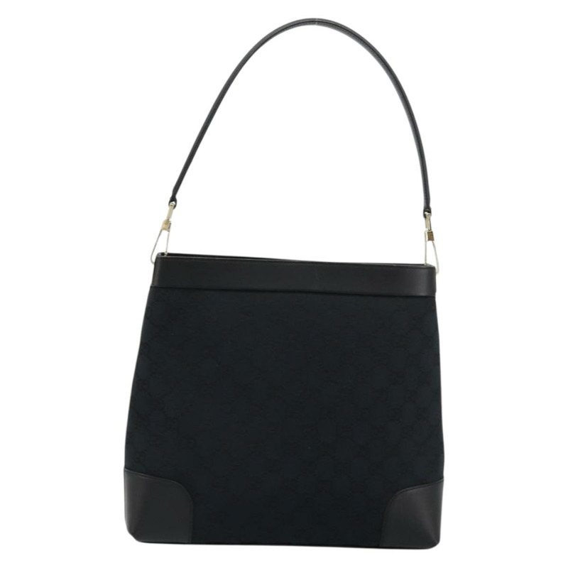 【日本直送】GUCCI GG帆布肩背包 黑色 金色 001 4231 正品 ep14295A-1